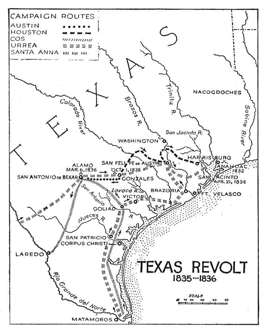 Battle Of Goliad Map
