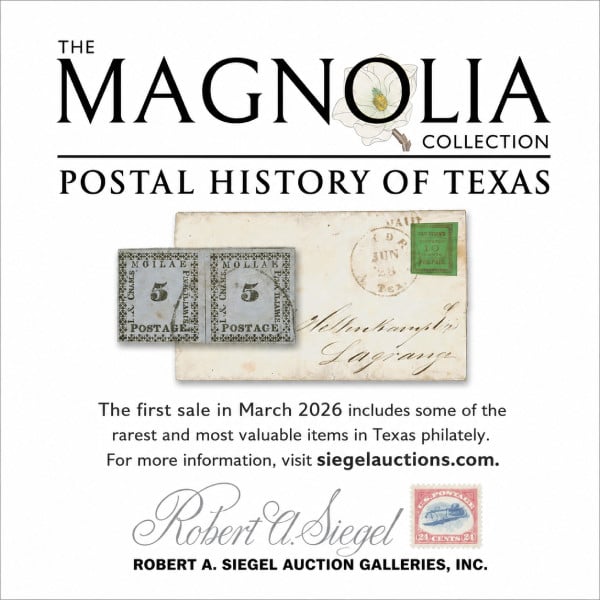 Visit Siegel Auctions, the world's leading auctioneer of U.S. and worldwide stamps, offering comprehensive philatelic information and exclusive insights into upcoming auctions.